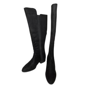 Soda Cheese Faux Suede Under the Knee Pull On Boots Size 11 NWOB Back Zipper